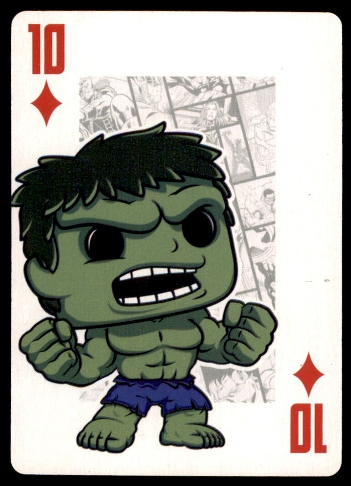 2015 Funko Pop! Marvel Hulk NM Poker Card #10 OF DIAMONDS
