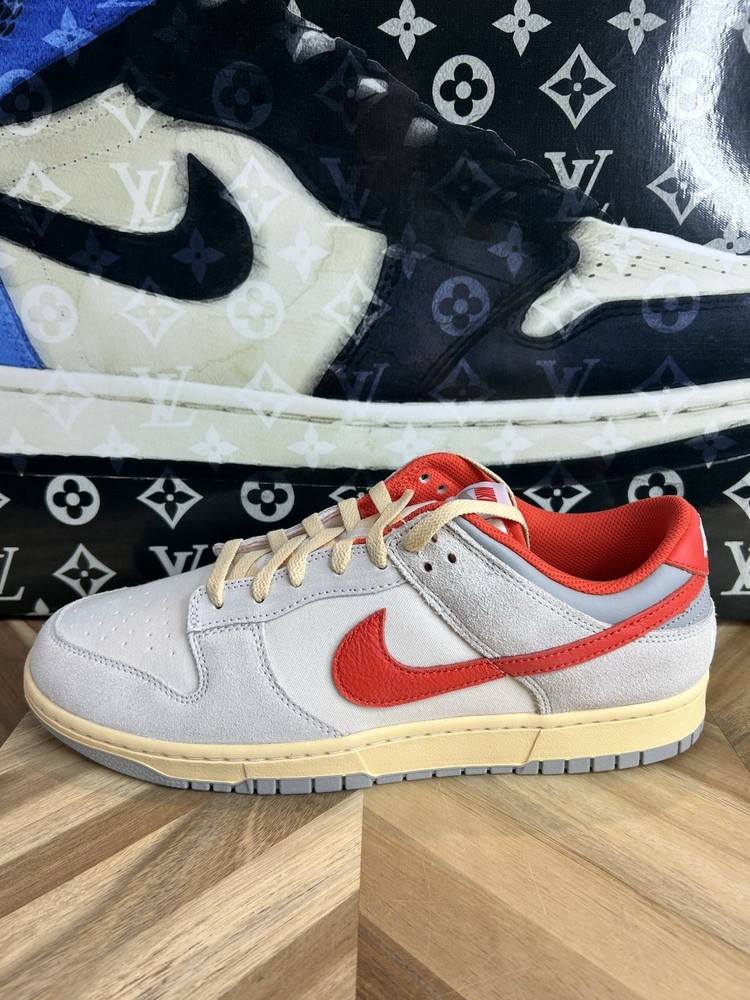 Nike Dunk Low Size 12 Athletic Department Red Off-White FJ5429 133 NCAA