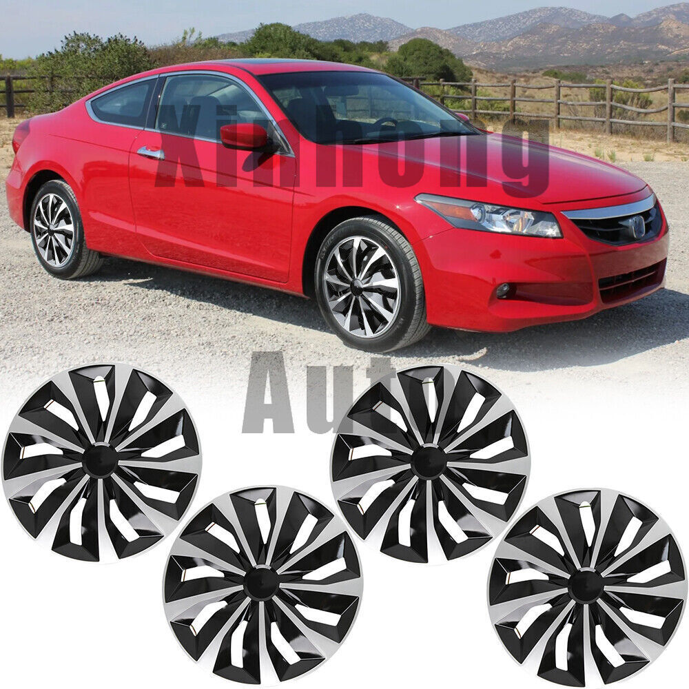 16 Inch Hubcap Set of 4 Snap-On Wheel Covers for Honda Civic Steel Rims