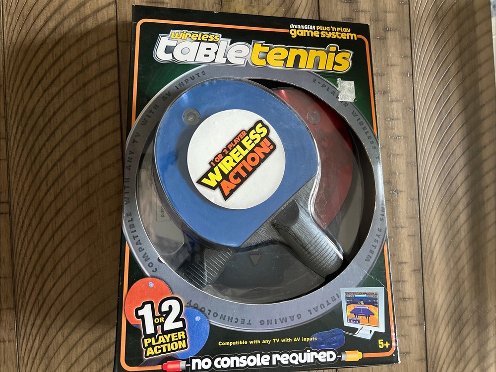 Wireless Plug N Play Table Tennis Game System New In Box