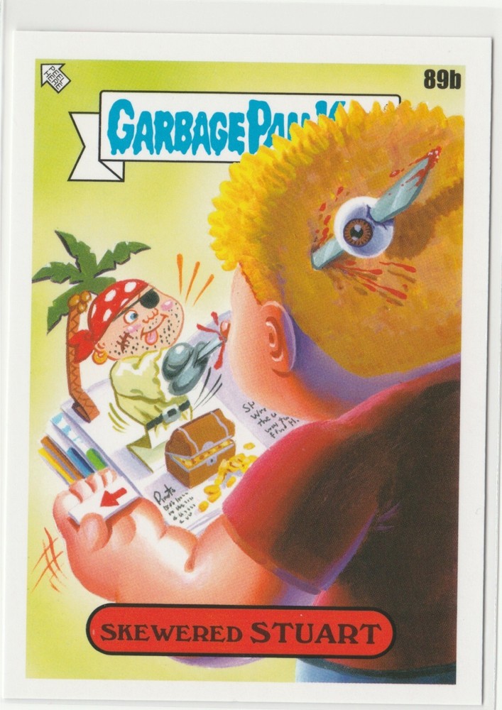 Skewered Stuart 89b Garbage Pail Kids GPK 2022 Book Worms Trading Card