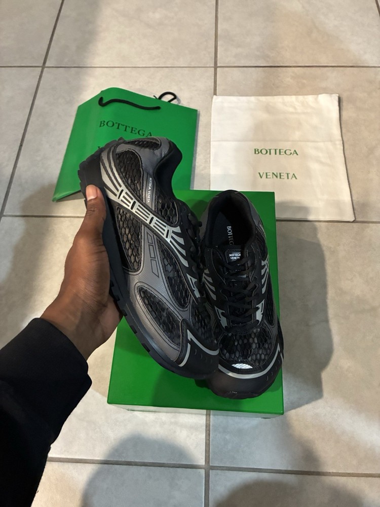 Bottega Veneta Orbit Black Size 44/11 Mens Sneakers New