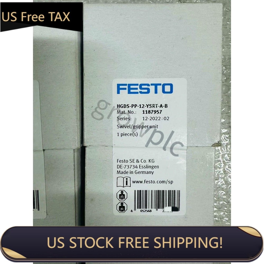 US FREE TAX New Festo HGDS-PP-12-YSRT-A-B 1187957 Swivel Clip