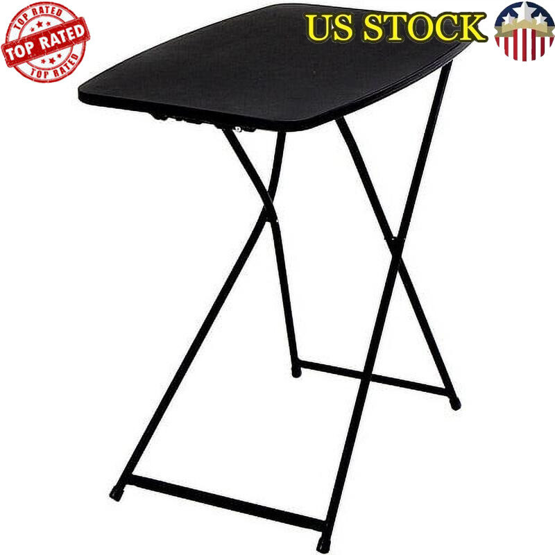 Adjustable Height Folding Table Portable Indoor Picnic Workstation Easy Storage