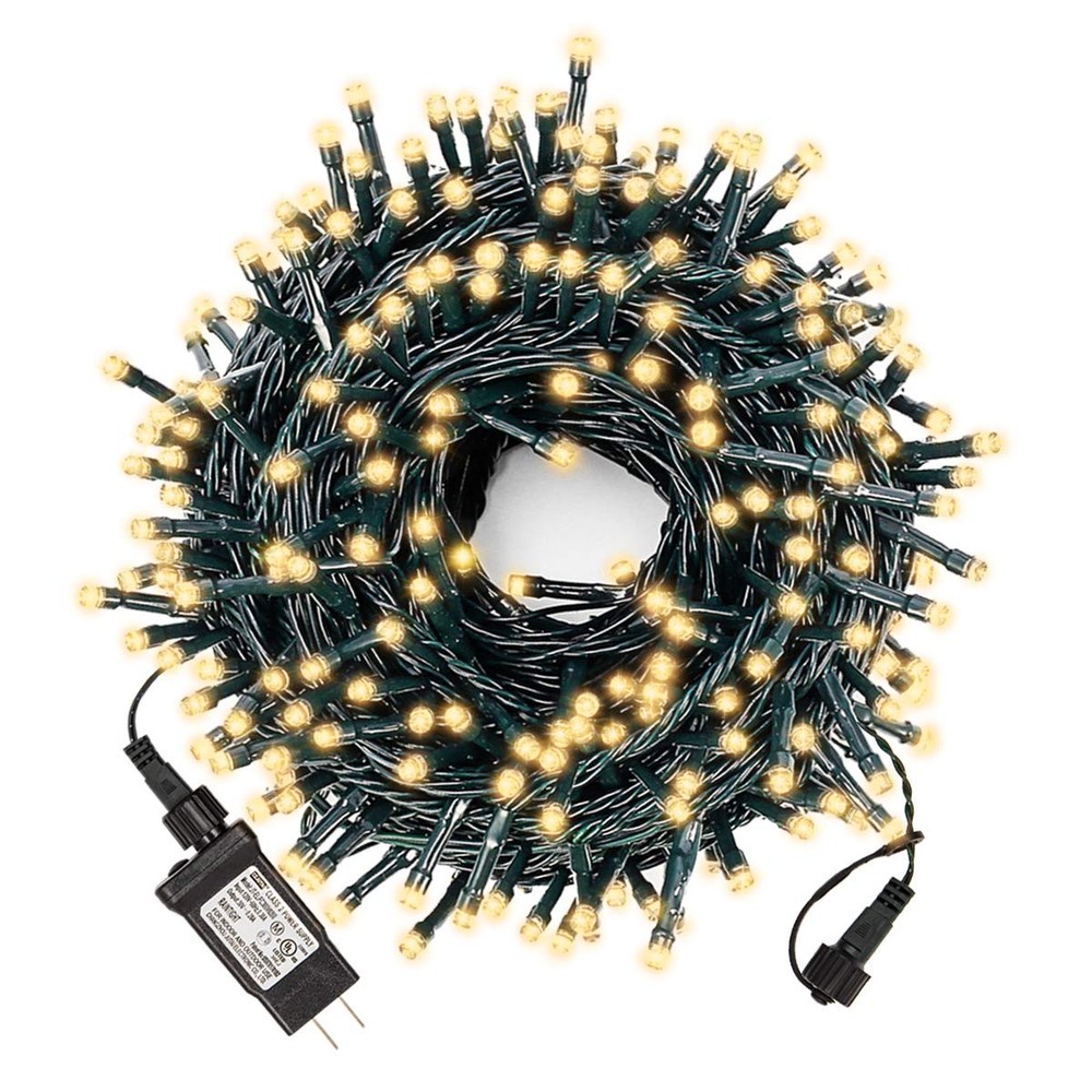 300 LED Christmas String Lights – 100ft Outdoor Connectable Bright Decor for Holidays