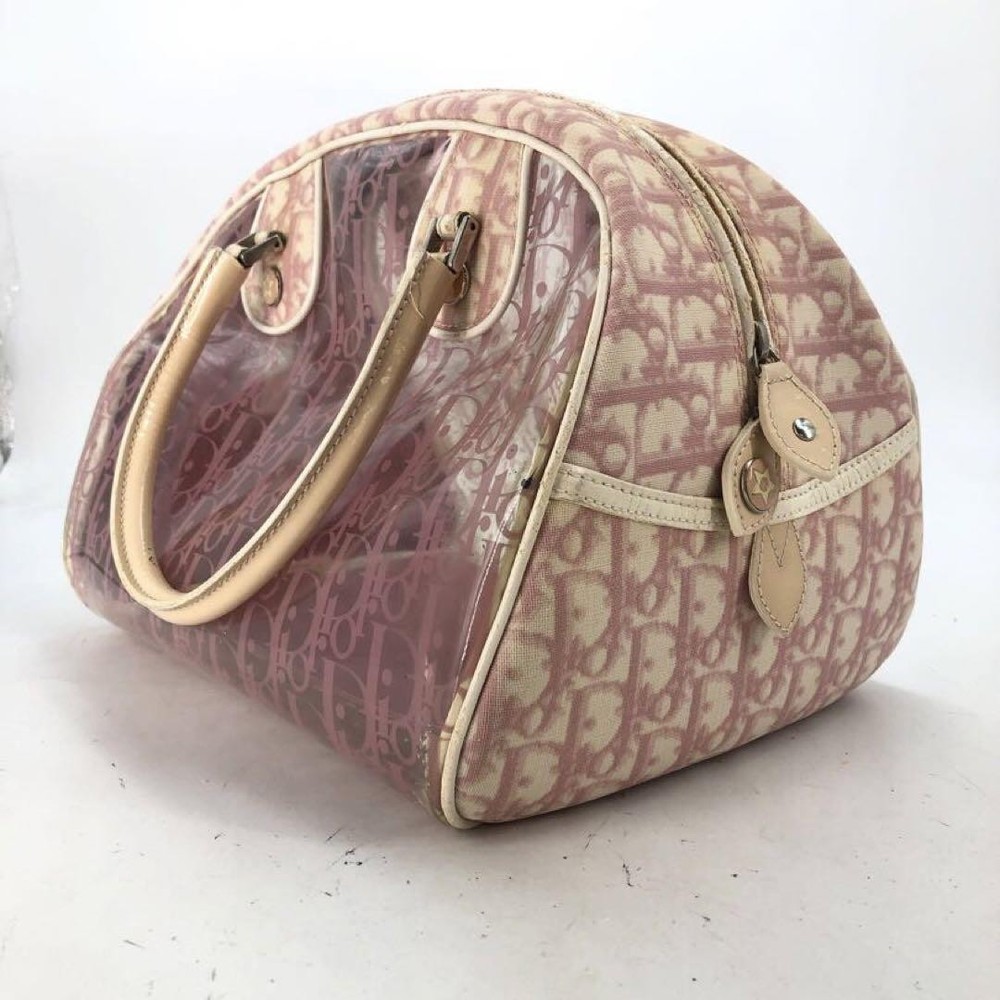 Dior Mini Boston Bag in Vinyl Pool Trotter Design Pre-Owned