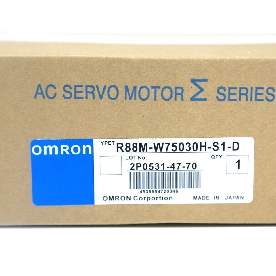 Omron R88M-W75030H-S1-D Servo Motor One New R88MW75030HS1D