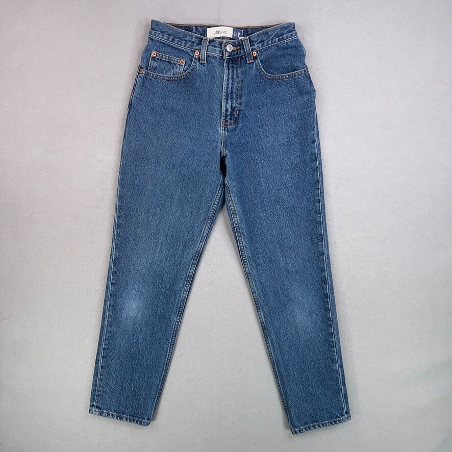 Vintage Gap Jeans Women 6 Blue Denim Classic Country Western High Rise Taper Y2K