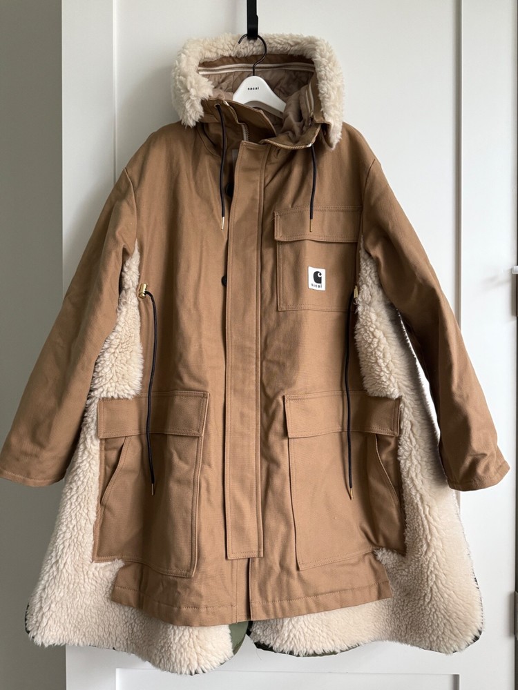 sacai x carhartt wip siberian parka