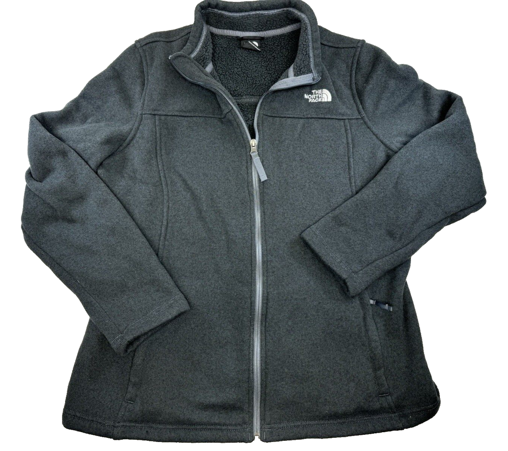 The North Face Women's Maggy Fleece Sweater in Light Grey Heather Size XXL