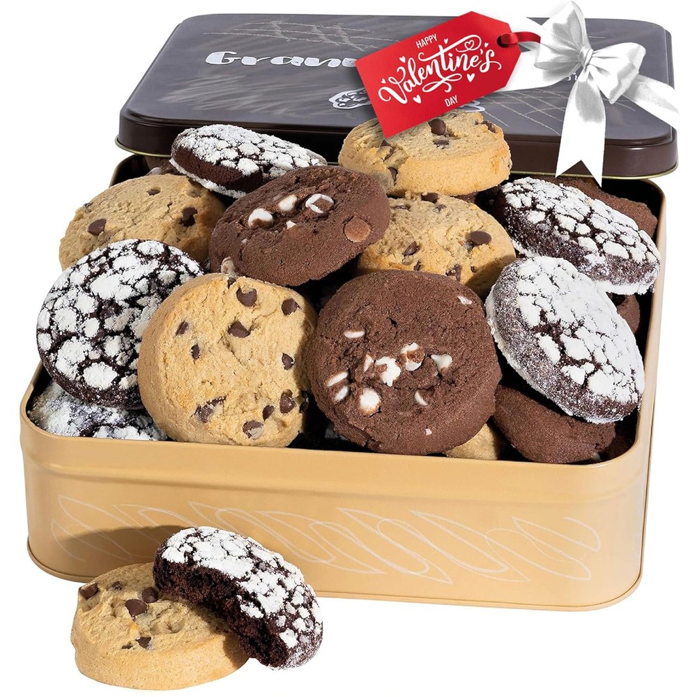 Valentines Day Cookies Gift Basket, Chocolate Cookie Gifts for Him, Assorted...
