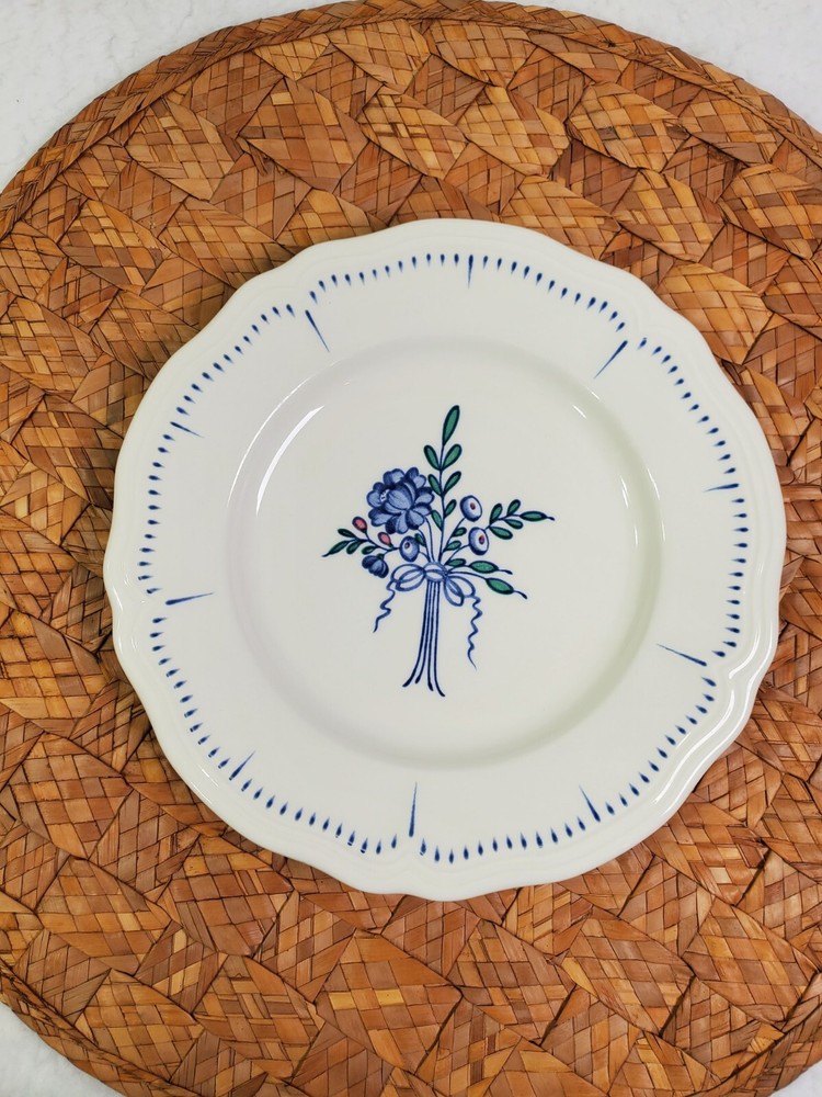 Vtg Sears Open Home Floral Bouquet Ironstone Small Plate Japan Cottagecore