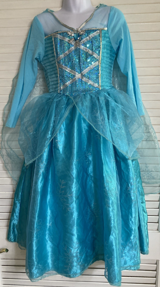 Frozen Elsa Costume for Kids Age 4-6 Ice Queen Dress Up Play