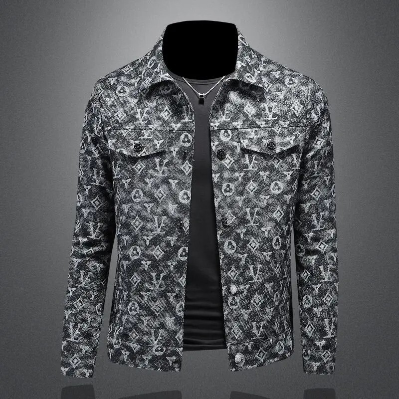 Men Luxury Fashion Trendy Bomber Streetwear Long Sleeve Slim Casual Jacket Coat