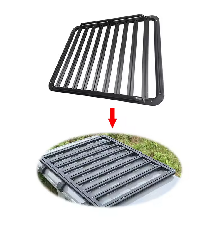 Expedition Roof Rack Luggage Cargo Carrier For Jimny JB74W 2021-2025 Aluminum