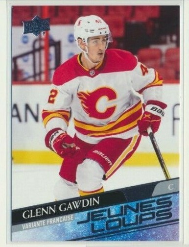 2020-21 Upper Deck Extended FRENCH Young Guns 726 Glenn Gawdin Calgary Flames