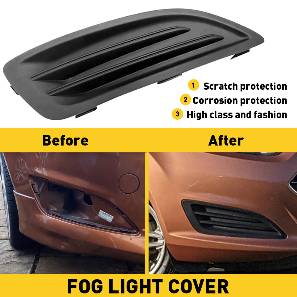 For 2014-2019 Ford Fiesta Fog Light Cover Passenger Right Side Black D2BZ15266AA