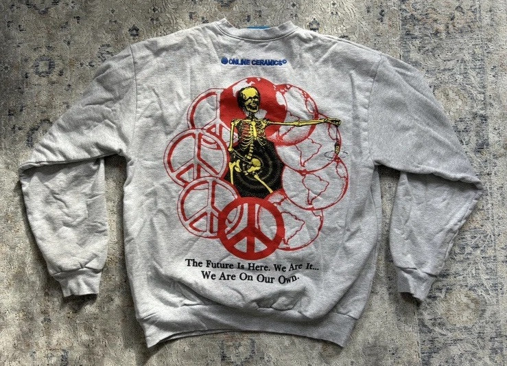 Online Ceramics Future Is Here We Are It Crewneck Sweatshirt