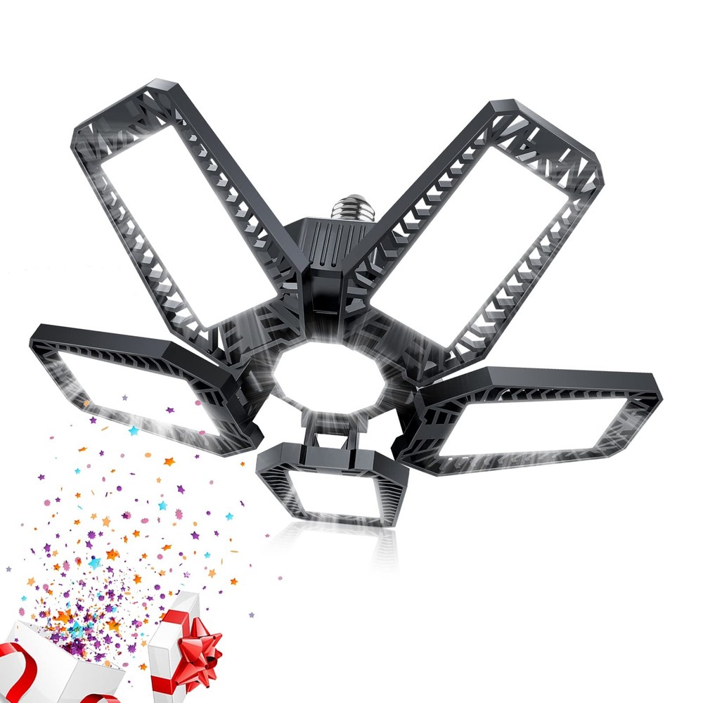 YIBEYYDS LED Garage Lights - 160W 16000LM 6500K Garage Lights Garage LED Ligh...