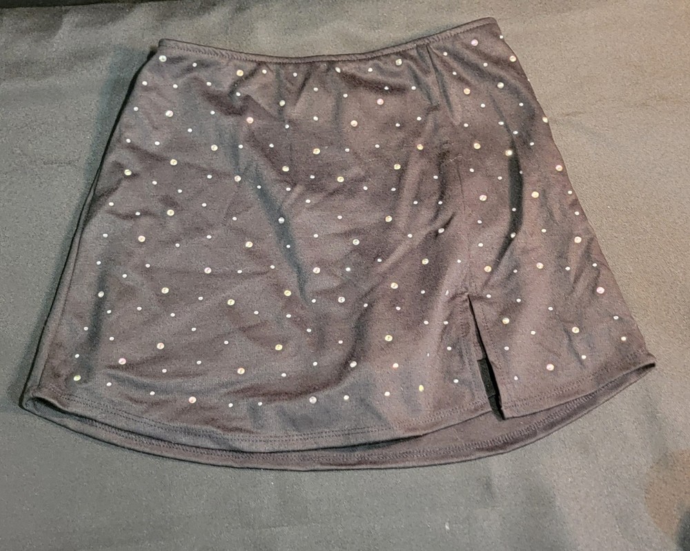 Wild Fable Rhinestone Sparkle Knit Stretch Tennis Skort Mini Skirt Dance XXS