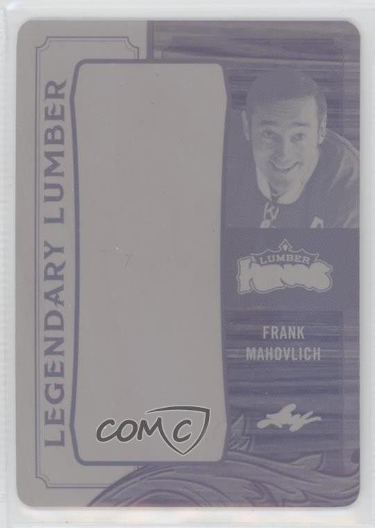 2016 Leaf Lumber Kings Legendary Printing Plate Magenta 1/1 Frank Mahovlich k4s