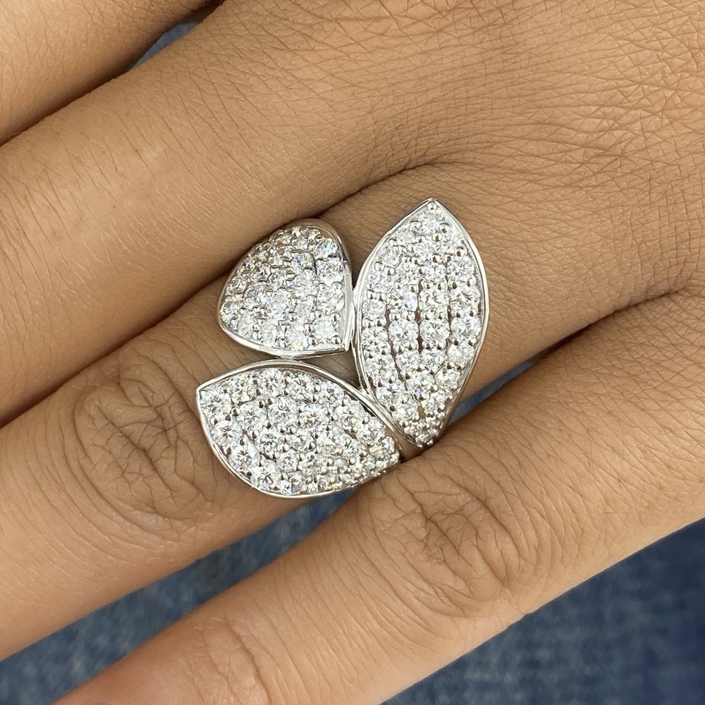 2.3ct TCW Fashion Ring White Gold 14K Lab-Grown Diamond F/VS GGL