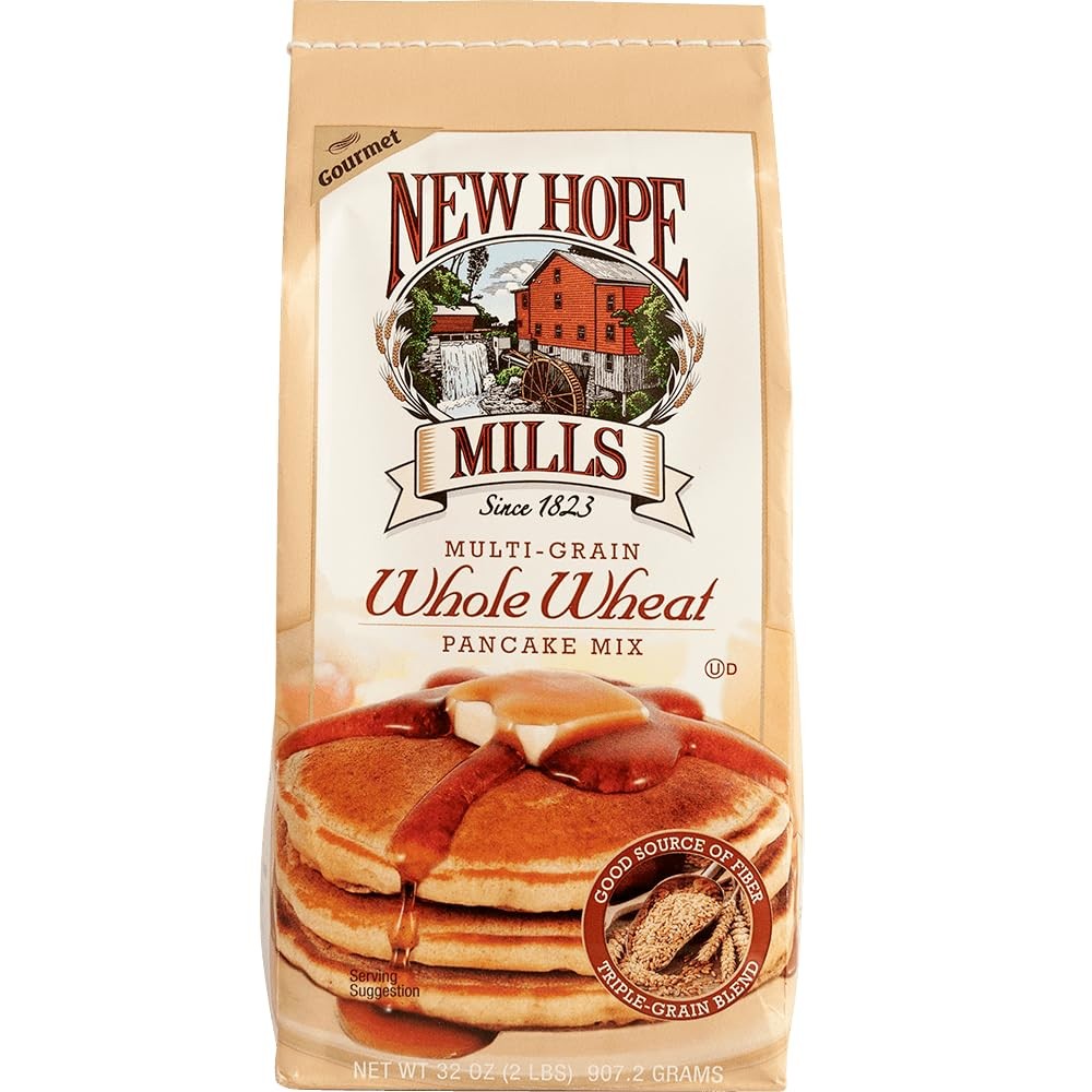Multigrain Whole Wheat Pancake Mix by - Sugar-Free & Fiber-Rich - Delicious B...