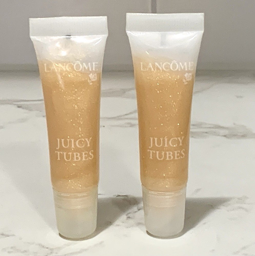 2X Lancome Juicy Tubes - TOUCHED BY LIGHT Ultra Shiny Lip Gloss 0.33 oz each