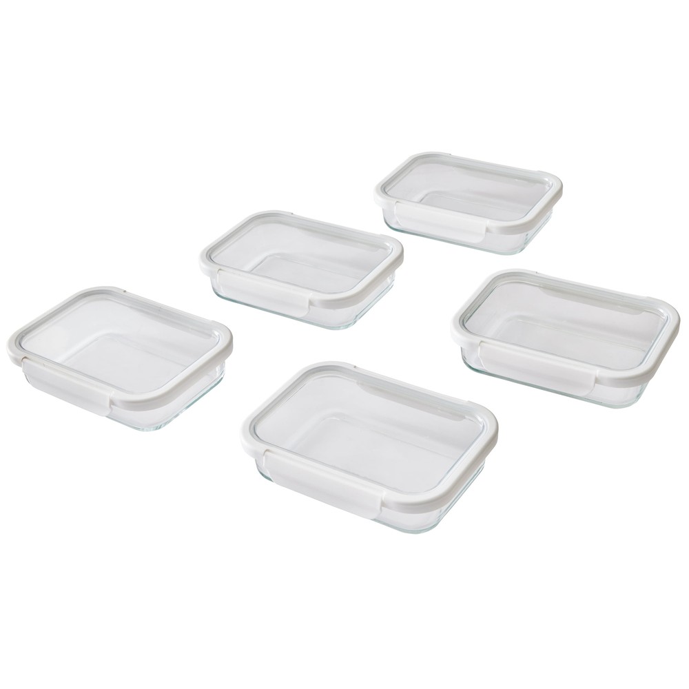 Better Homes & Gardens 2.3Cup Rectangle Glass Food Storage Container