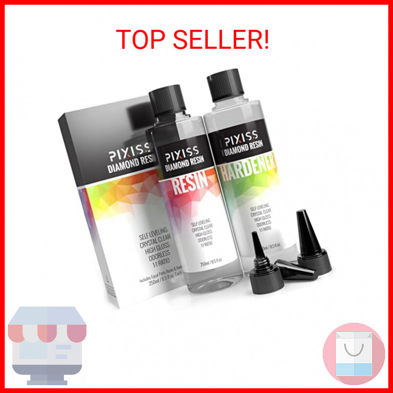 Epoxy Resin Mold Kit (17 Ounce) and Resin Art Supplies - 1:1 Easy Mix Crystal Cl