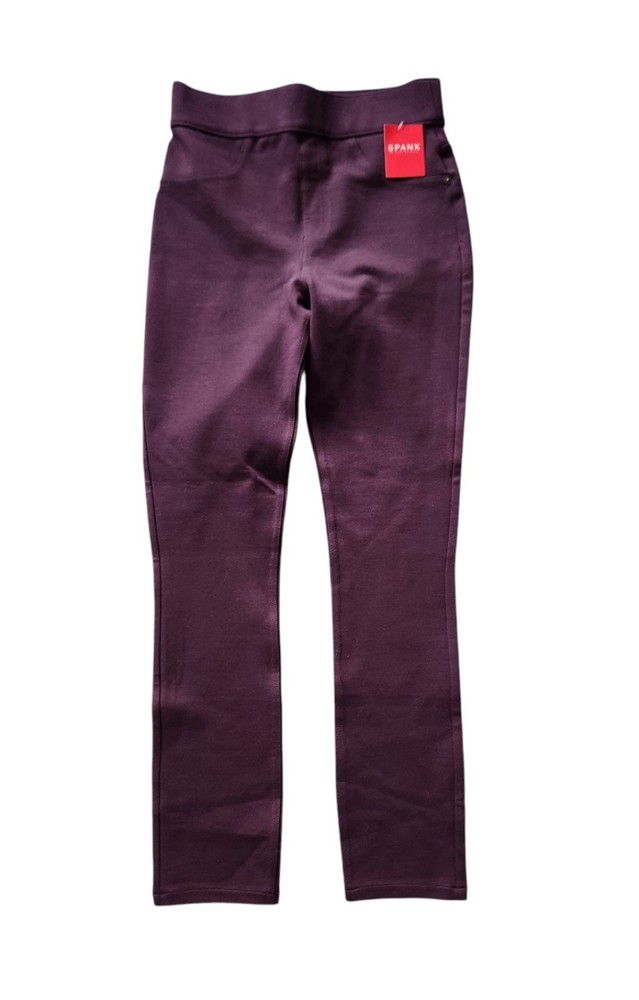 Spanx Burgundy Perfect Pant Ankle XS 4 Pocket Ponte Skinny NWT Style 20202R
