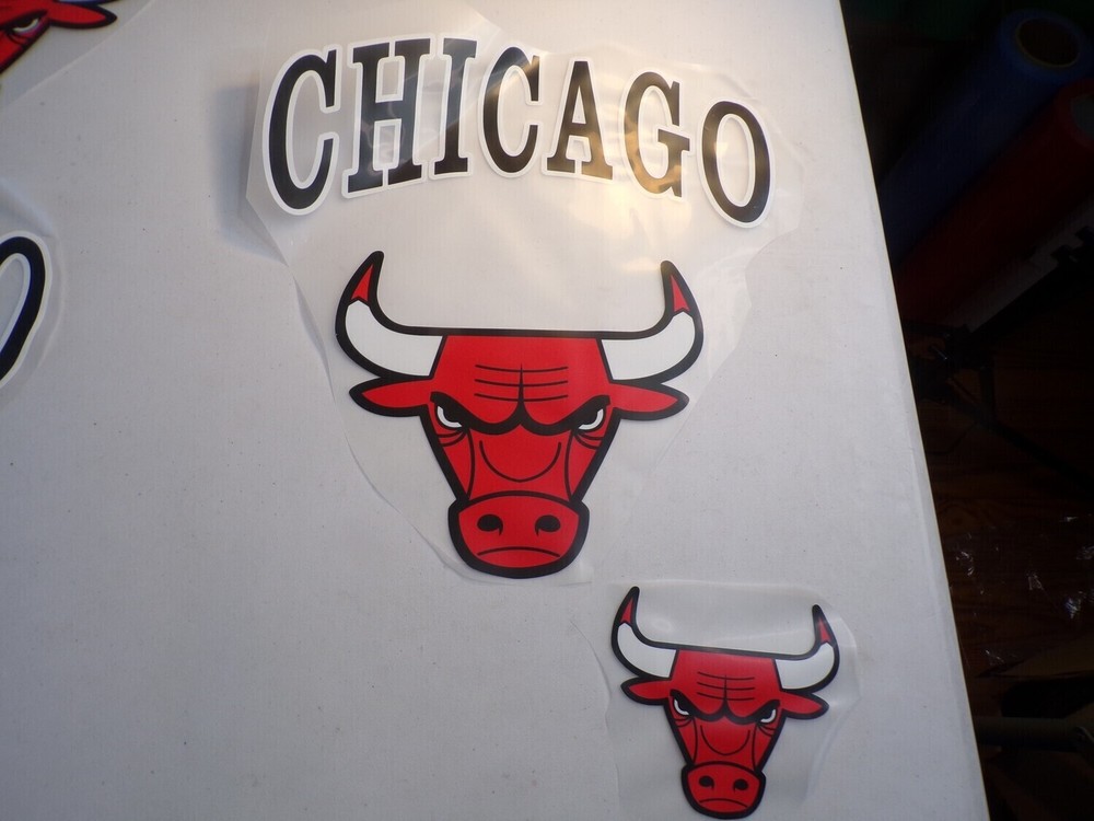 Limited Time Sale: Chicago Bulls Iron-On Heat Stamp Set – 2Pc-image