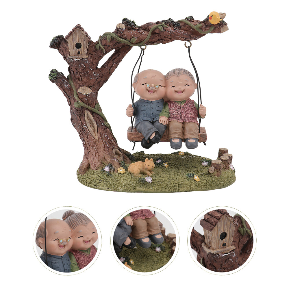 Desktop Decor Ornament Elderly Ornaments Car for Crafts Mother