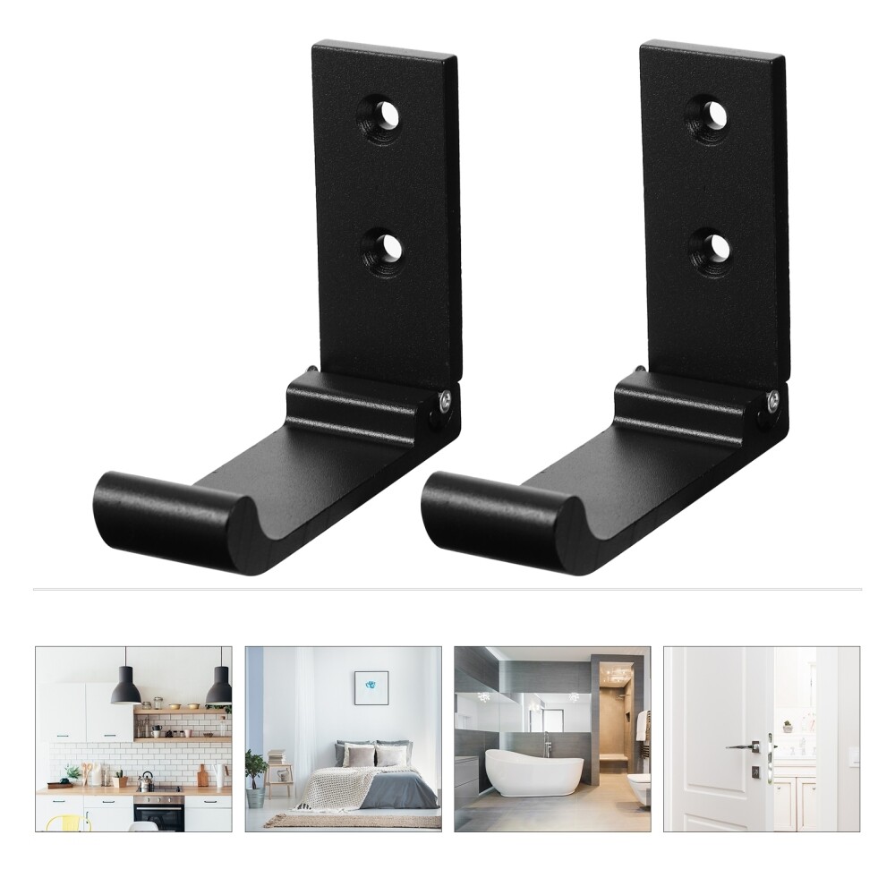 2 Pcs Wall-mounted Hook Nail-free Clothing Rack Headphone Hanger