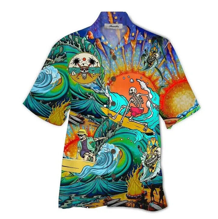 Skull Ii 3D HAWAII SHIRT US SIZE BEST PRICE HALLOWEEN GIFT FATHER DAY GIFT