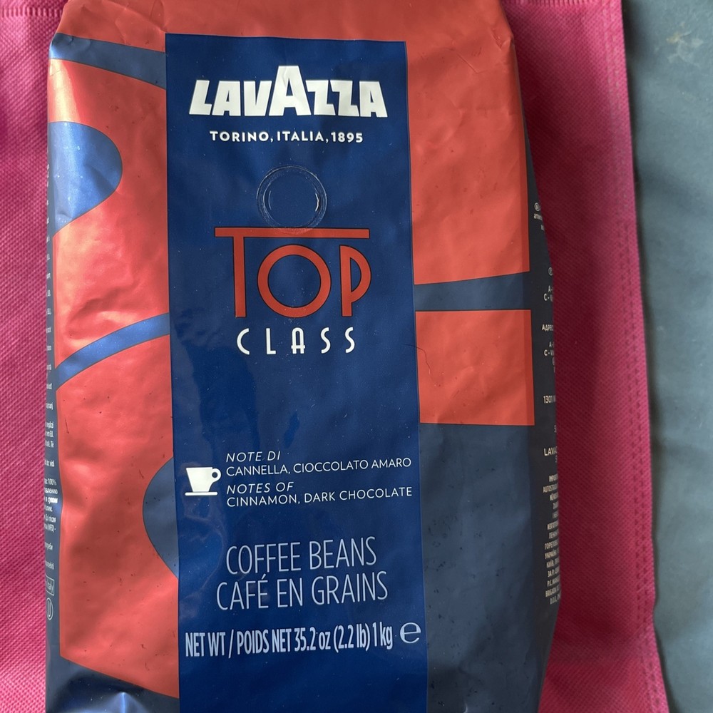 Lavazza Top Class Whole Bean Espresso Coffee 2.2 lbs Expires 3-11-2026