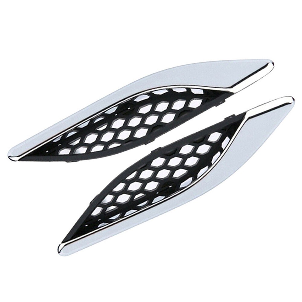 Chrome Left & Right Side Lateral A/C Outlet Vent For Maserati Ghibli 2014-2021