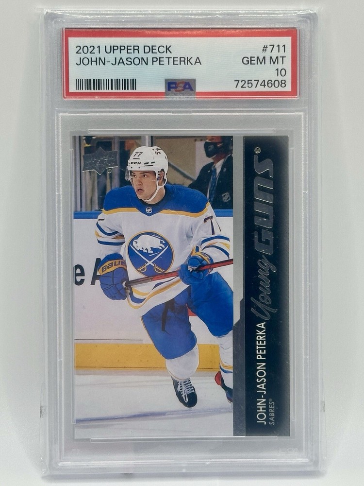 2021-22 Upper Deck Young Guns John-Jason JJ Peterka #711 PSA 10 Rookie RC