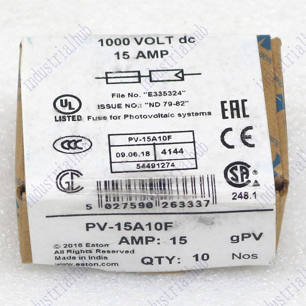 10pc New Bussmann EATON Fuse PV-15A10F PV15A10F 15A Free shipping