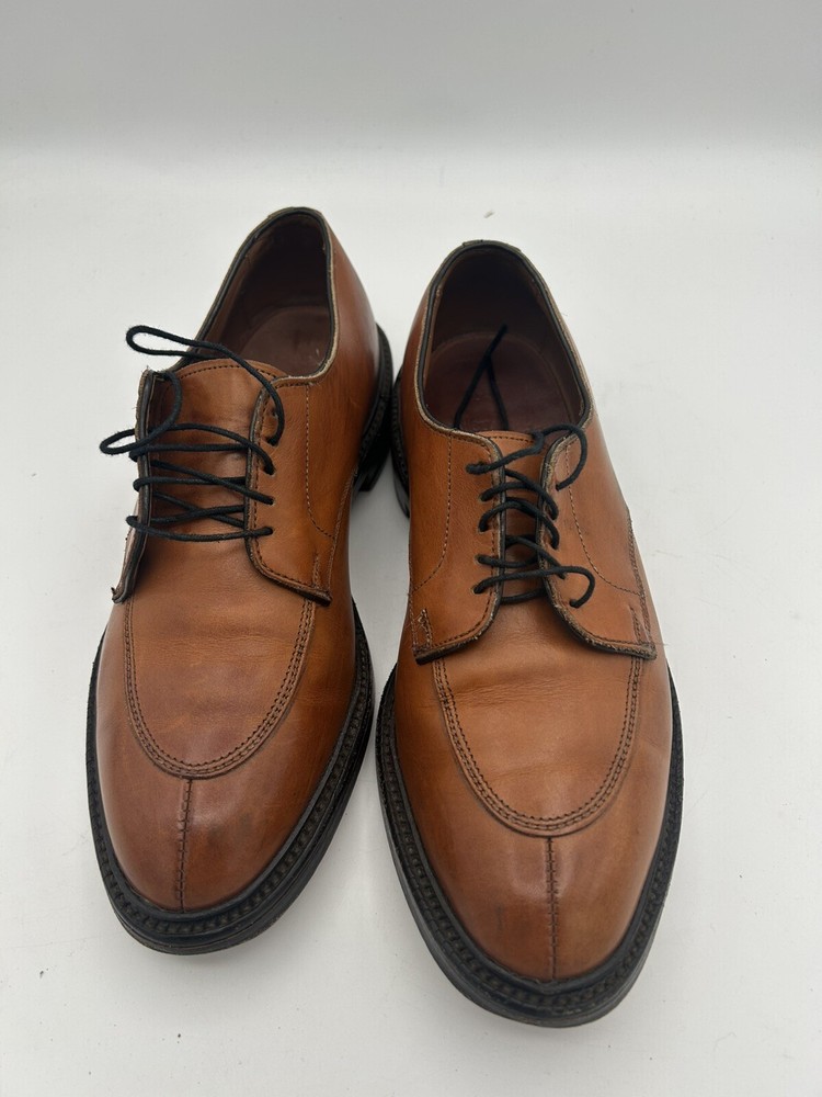 Excellent Vintage Allen Edmonds Brown Leather Split Toe 