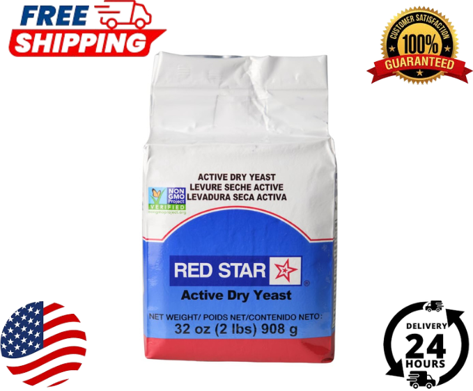 Red Star Active Dry Yeast 2lb Pouch with Free Shipping