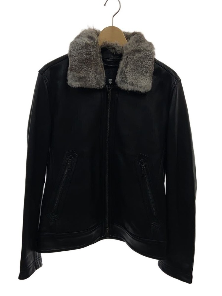 Black Label Crestbridge With Liner/Leather Jacket/Blouson/L/Sheep Leather/Blk/51