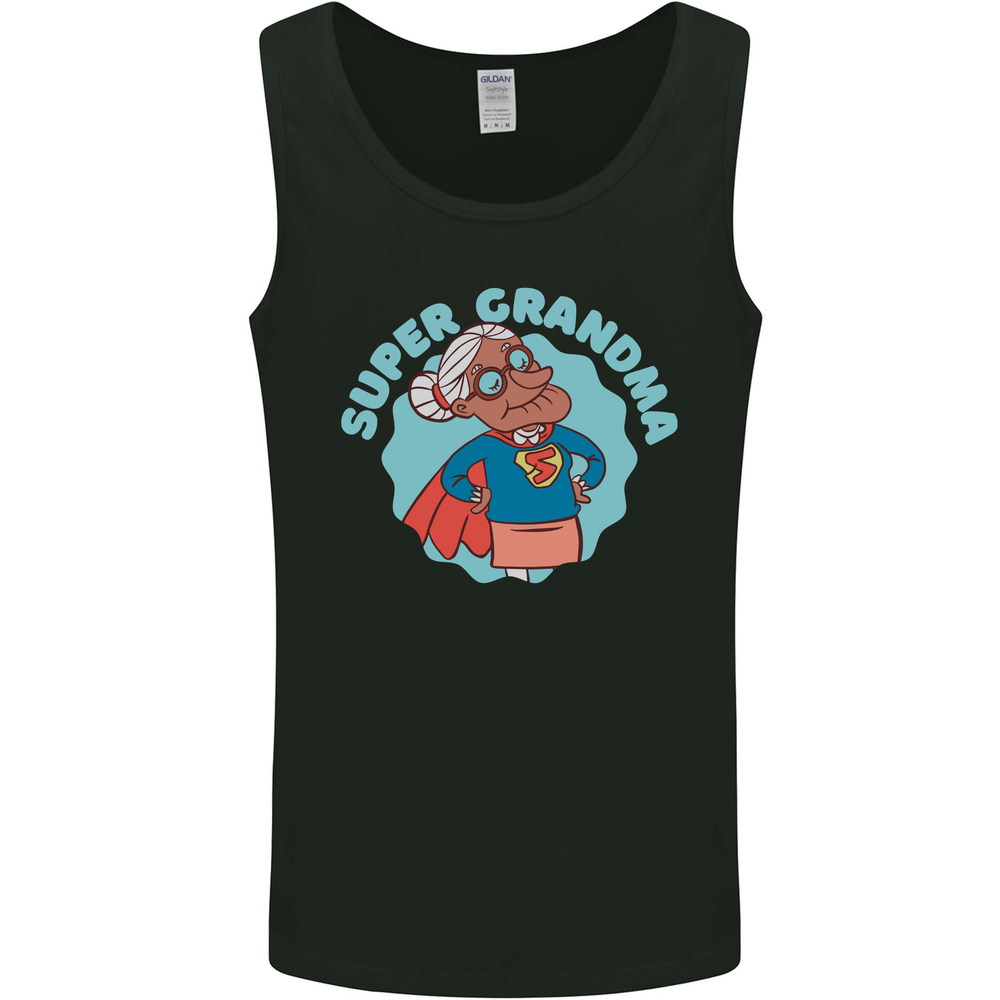 Super Grandma Funny Grandparents Day Mens Vest Tank Top