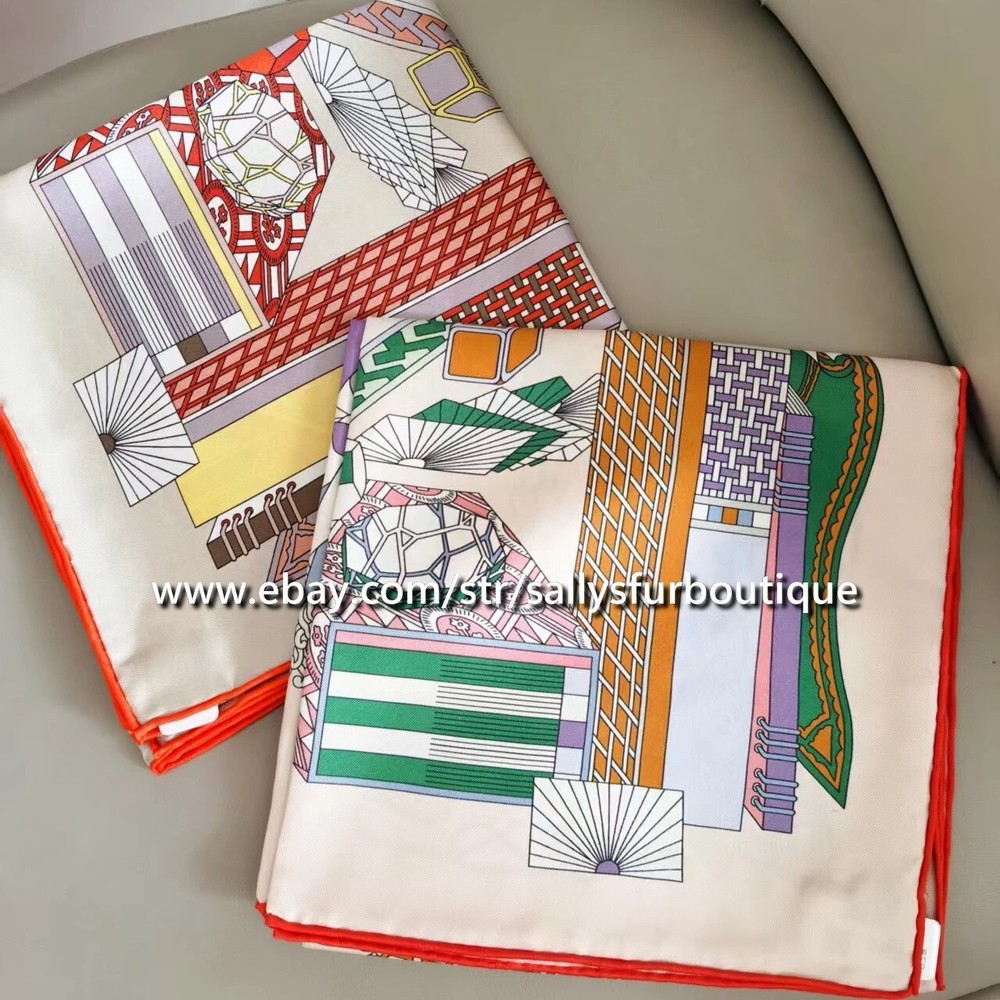 2025 New Boutique 18 Momme Twill Silk Wrap Scarf Printing Two Face Shawl 35