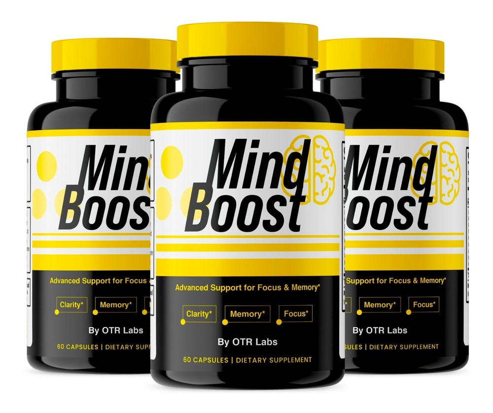 Mind Boost Pills, Mindboost for Clarity Memory & Focus 3 Pack 180 Capsules