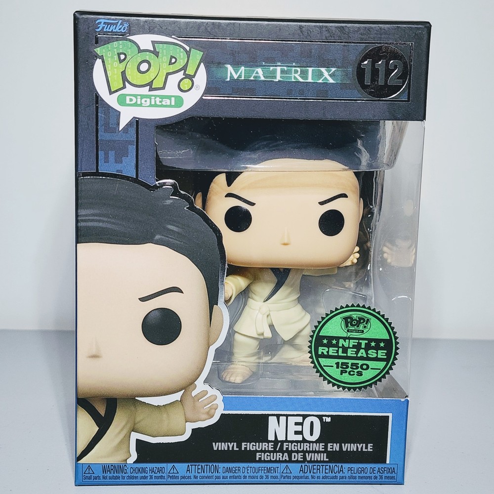 Funko Pop Digital: The Matrix - Neo #112 N F T 1550 PCS w/ Armor