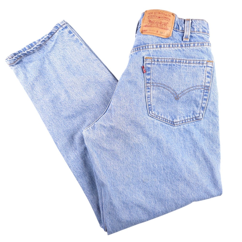 Vintage 90s Levis 550 Relaxed Fit Made In USA Grunge Skate Size 32x30 Actual