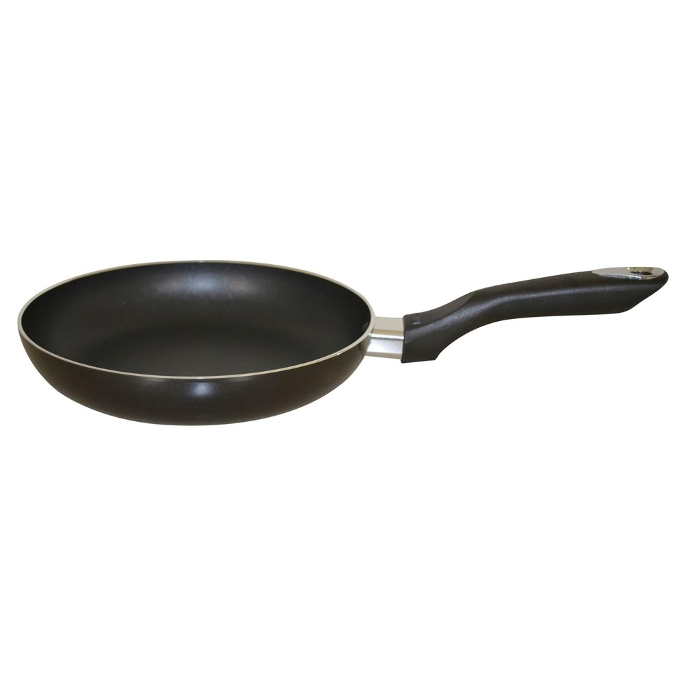 8in Bistro Aluminum Nonstick Fry Pan with Cool Touch Handle, Black