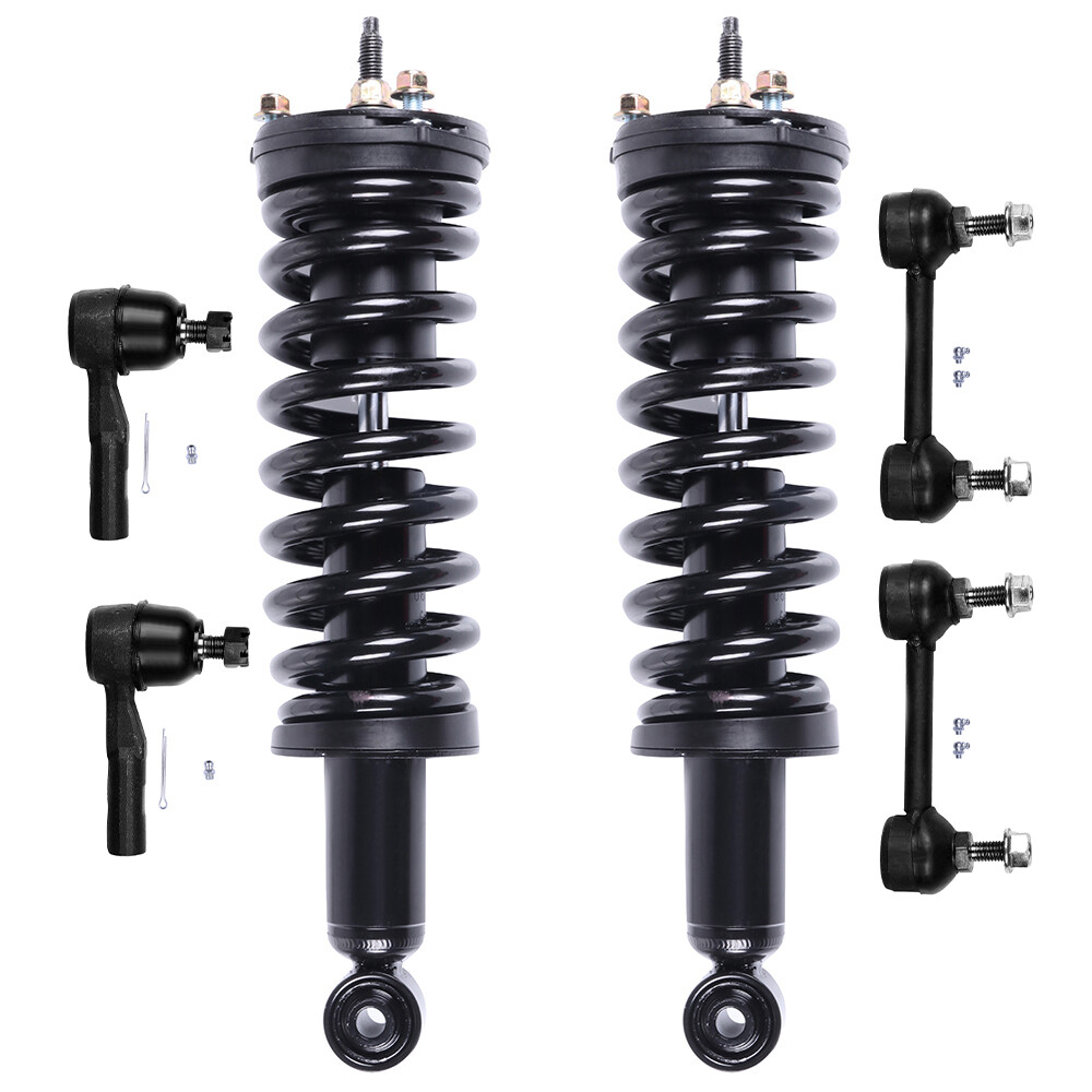 Chevy Colorado Canyon 2WD Front Suspension Kit with Struts Sway Bar Tie Rods  