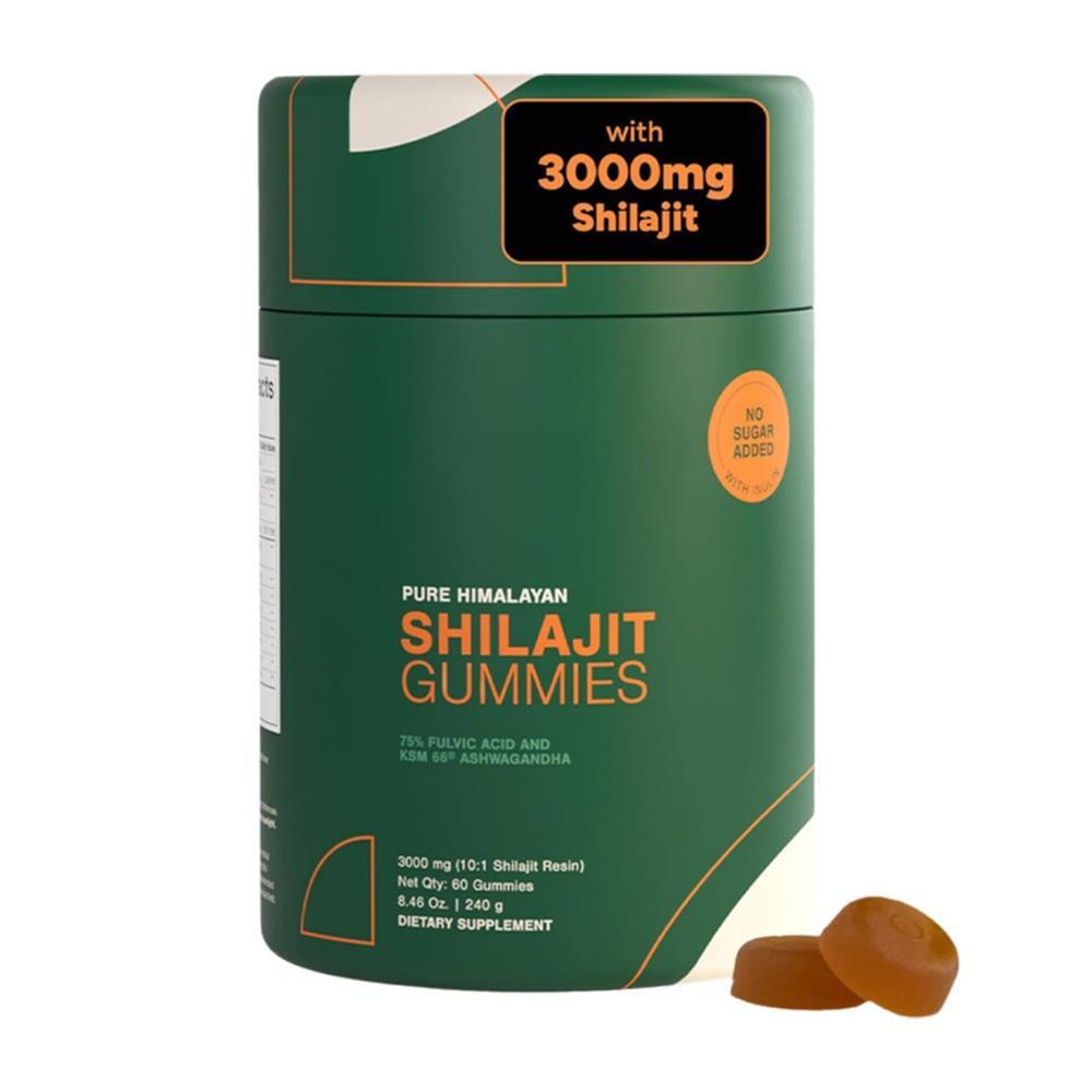 Pure Himalayan Shilajit Gummies Organic,Boost Energy,Ashwagandha,Chaga Mush QX